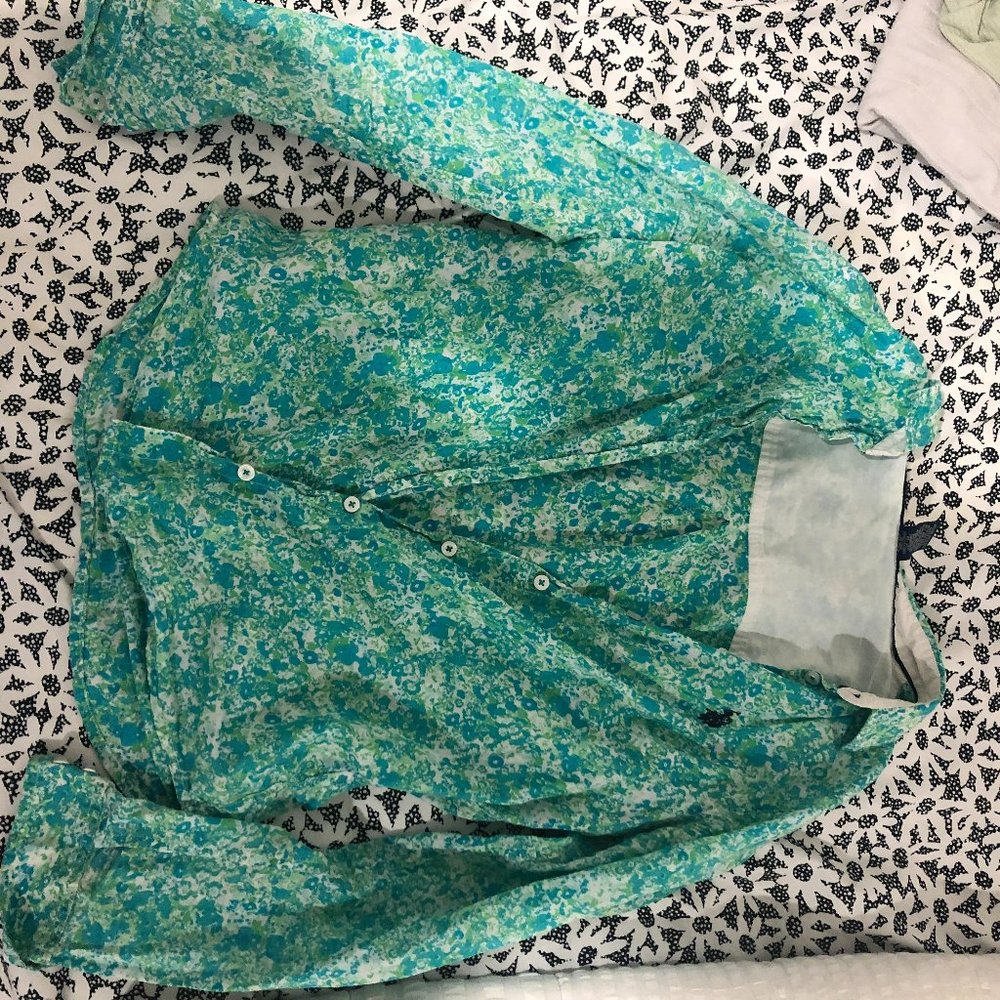Ralph Lauren Green Print Shirt
